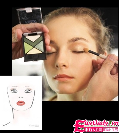 金属色妆容怎么画