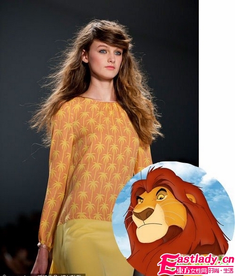 爆笑 酷似卡通的T台发型