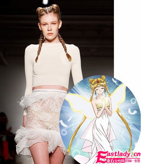 爆笑 酷似卡通的T台发型