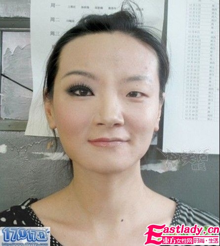 超强悍的美女妆前妆后对比照 美女变身记