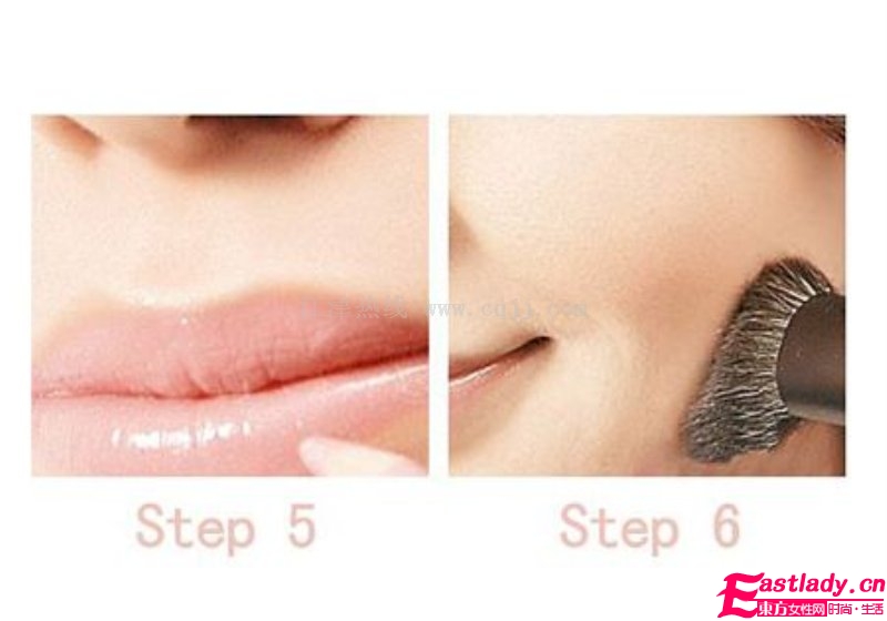 蓝色眼影妆怎么画