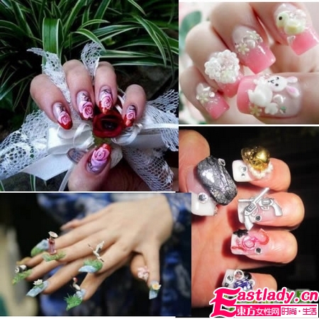 美甲创意 各式各样的指甲贴