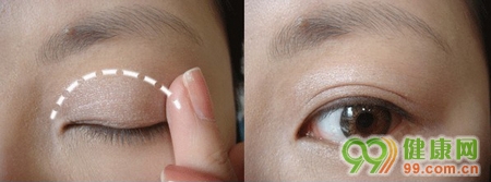 粉紫浪漫眼妆画法步骤