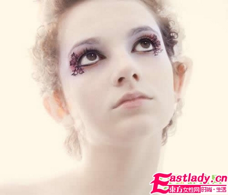 剪纸式假睫毛 艺术美妆