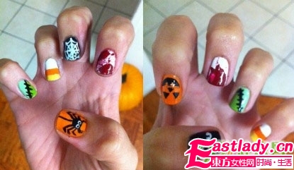 万圣节个性美甲