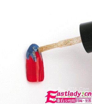 教你DIY夏日绚丽花色指甲