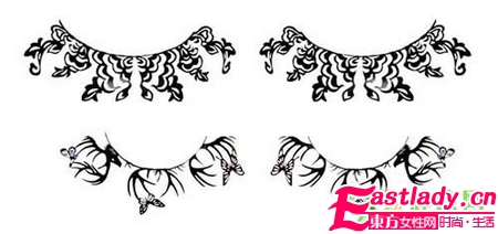 剪纸式假睫毛 艺术美妆