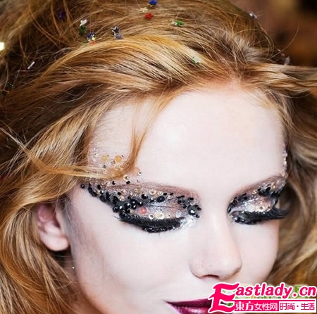 珍珠亮片 绚烂眼妆美图