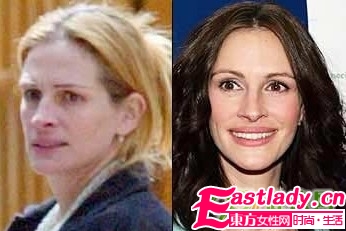 国际女星化妆前后判若两人
