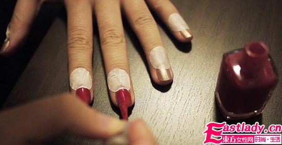 半月形美甲DIY 简约混搭大牌范