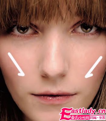 甩掉 大饼脸 4种腮红巧妙化