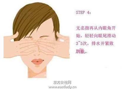 中医按摩轻松去眼袋