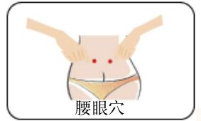 中医腰部穴位按摩 美容养颜去除色斑