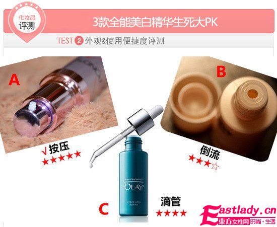 一白遮三丑 3款全能美白精华生死PK