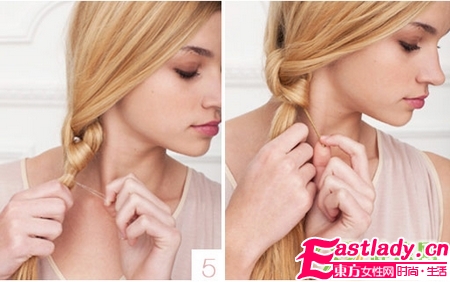 超简单打结发髻 静电也不怕