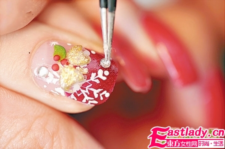 在家DIY圣诞美甲