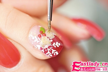 在家DIY圣诞美甲