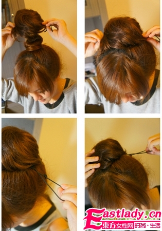 3种日式丸子头扎法 看发量选择