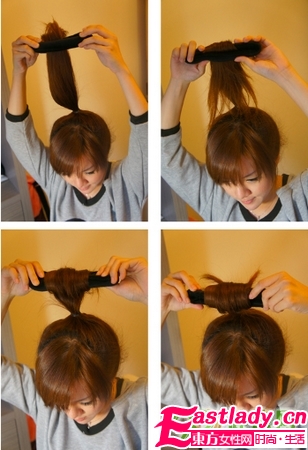 3种日式丸子头扎法 看发量选择