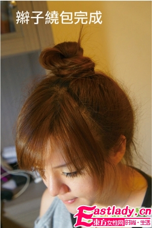 3种日式丸子头扎法 看发量选择