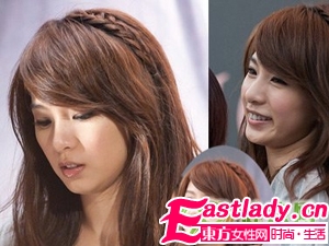 盘点女星侧编美丽发型