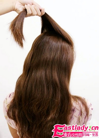 韩式花苞鱼骨辫编法图解