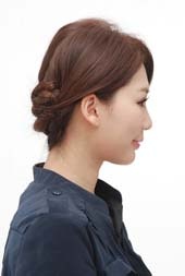 超时尚的麻花辫盘发