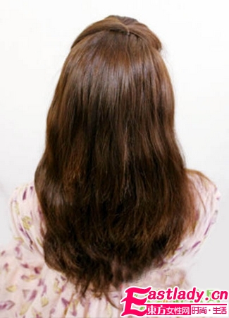 韩式花苞鱼骨辫编法图解