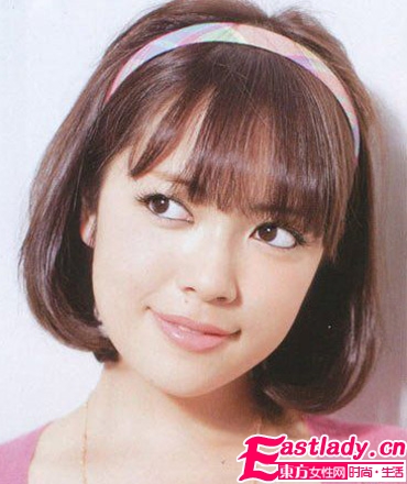 不同的发型适合什么发箍