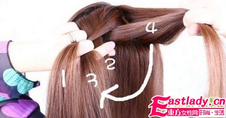 蝎子辫的详细编法步骤图解