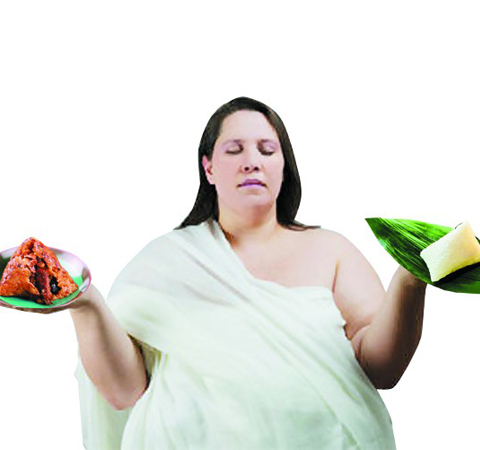 肉粽的热量高 搭配蔬菜水果吃更健康