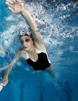 自由泳技巧 自由泳近体直划手的入水点