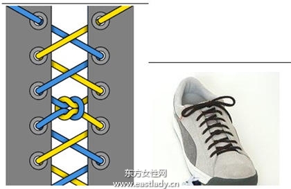 鞋带的24种系法每天你都会有好心情