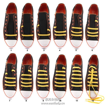 鞋带的24种系法每天你都会有好心情