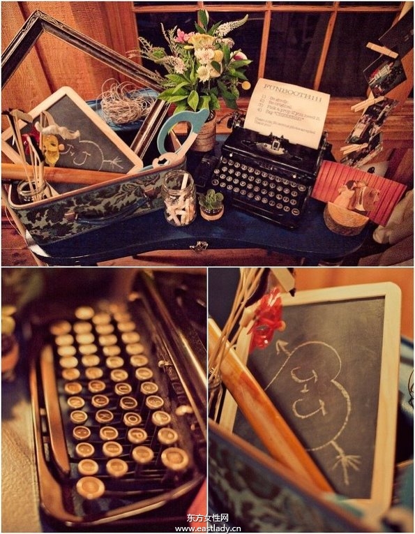 19世纪初主题复古婚纱照幸福满满的