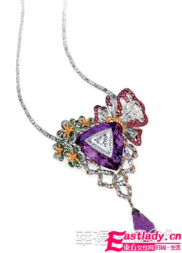 紫色新娘珠宝搭配 明耀冬日绮丽颜色