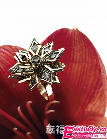冬日花样美戒在新娘指尖绽放