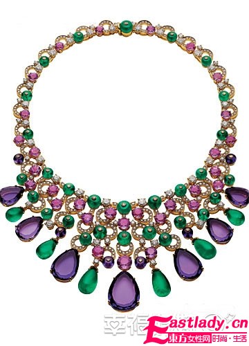 紫色新娘珠宝搭配 明耀冬日绮丽颜色