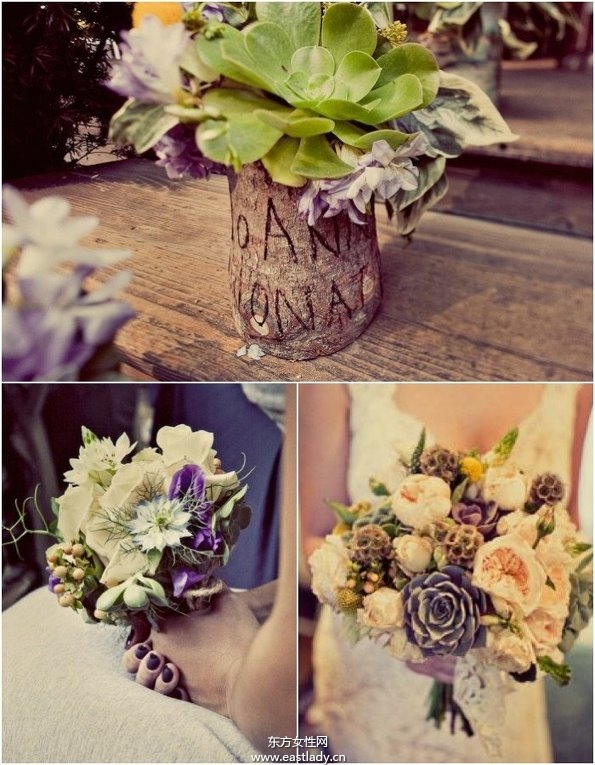 19世纪初主题复古婚纱照幸福满满的