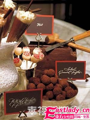 办一场冬季婚礼 浪漫巧克力主题婚宴