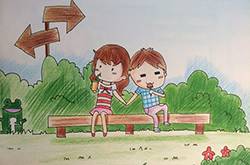 小情侣当众吻别遭大妈痛斥   没家教 伤风败俗