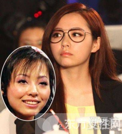 张靓颖整容前后照片 张靓颖男友冯轲背景