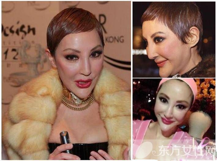 香港社交皇后薛芷伦曝素颜近照 整残脸部畸形太吓人