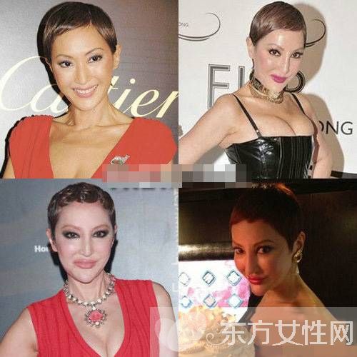 香港社交皇后薛芷伦曝素颜近照 整残脸部畸形太吓人