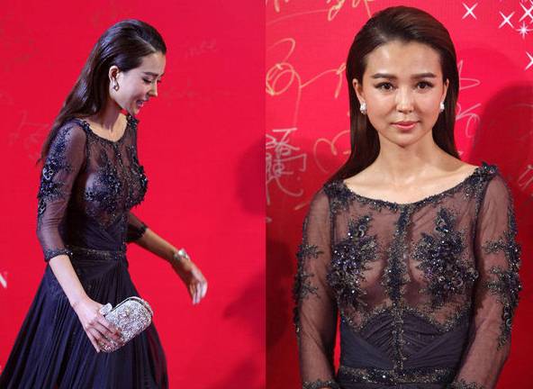 姚星彤被成龙潜规则是真的吗  透视门事件照片露半乳走光