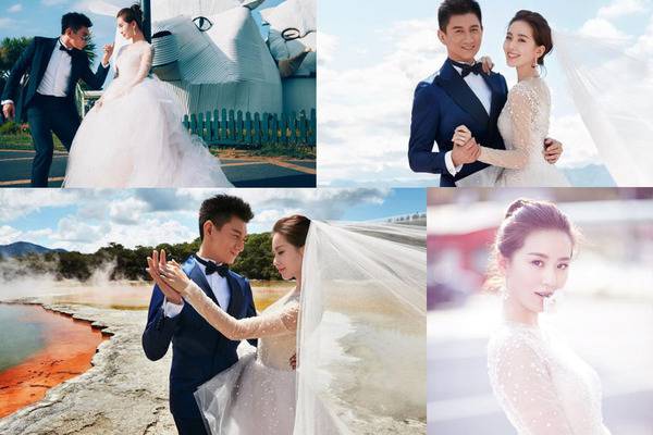刘诗诗吴奇隆婚纱照曝光 搞怪甜蜜唯美十足