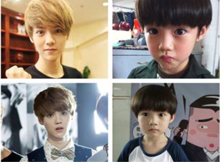 叶子宇和鹿晗对比照 叶子宇快乐大本营人气极高