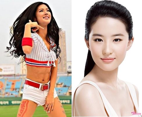 韩国棒球女神朴姬兰酷似刘亦菲 朴姬兰简介资料