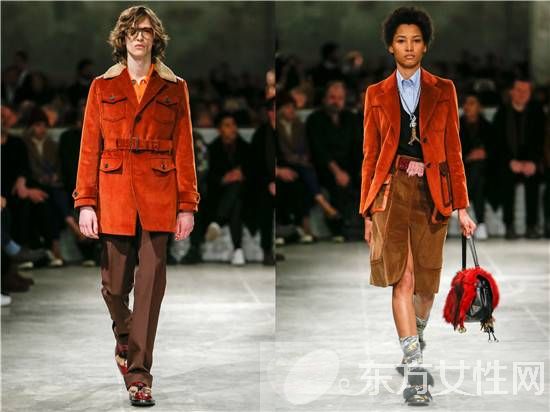 看似老气的灯芯绒穿在他们身上居然这么时髦