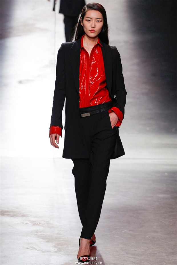 Anthony Vaccarello巴黎时装周2014秋冬新品发布